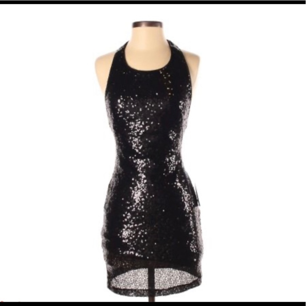 Urban outfitters black sequent cocktail dress